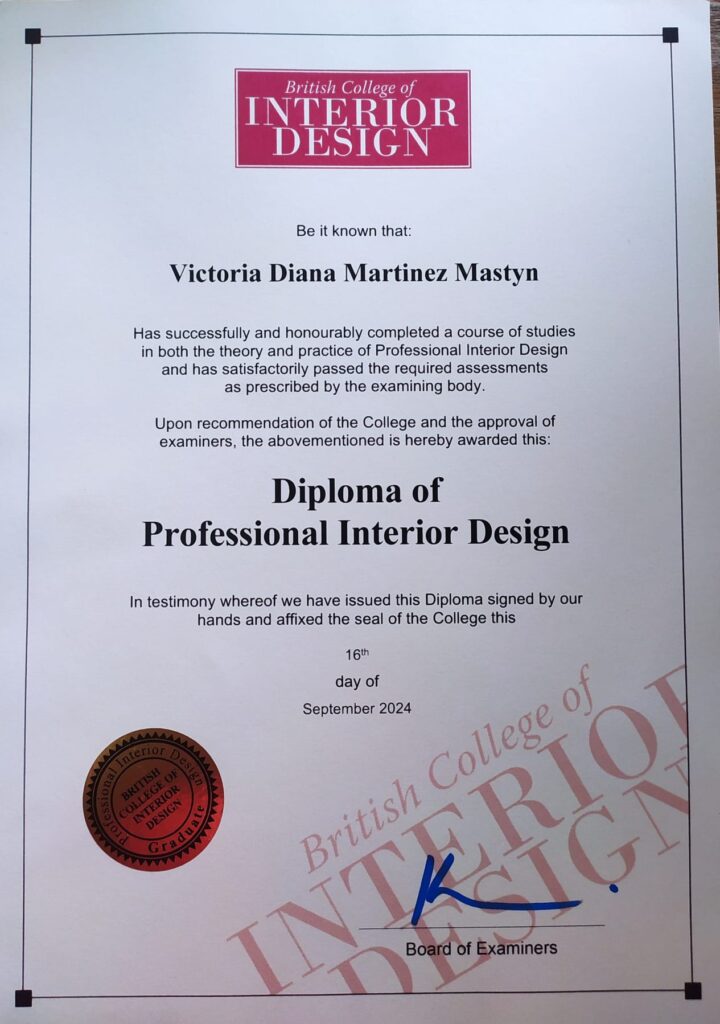 Vikki Martinez Professional Interior Design Blogger Qualification