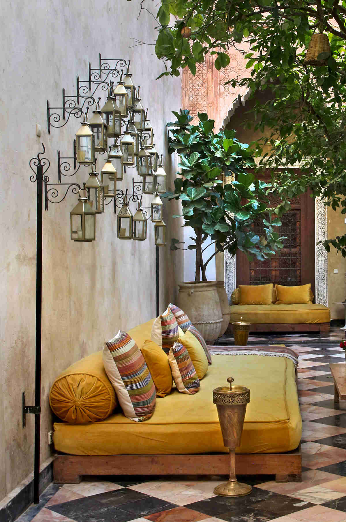 Boho outdoor decor