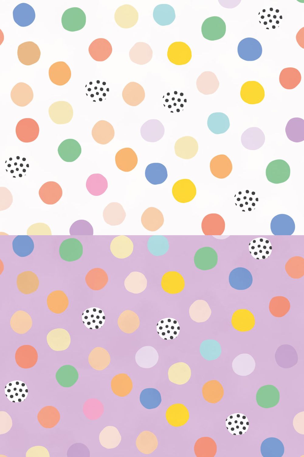 polka dot confetti style wallpaper