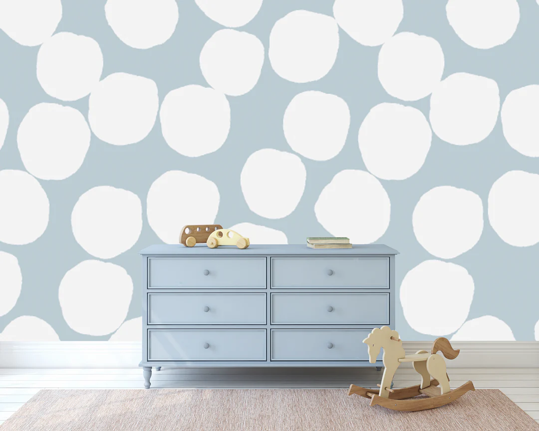 oversized polka dot walls