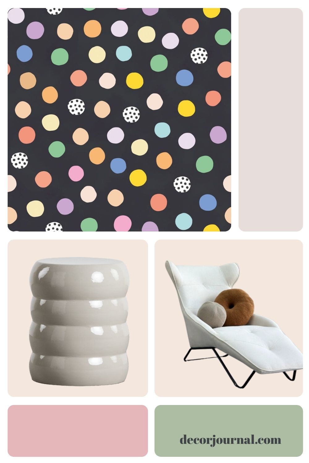 polka dot confetti style wallpaper