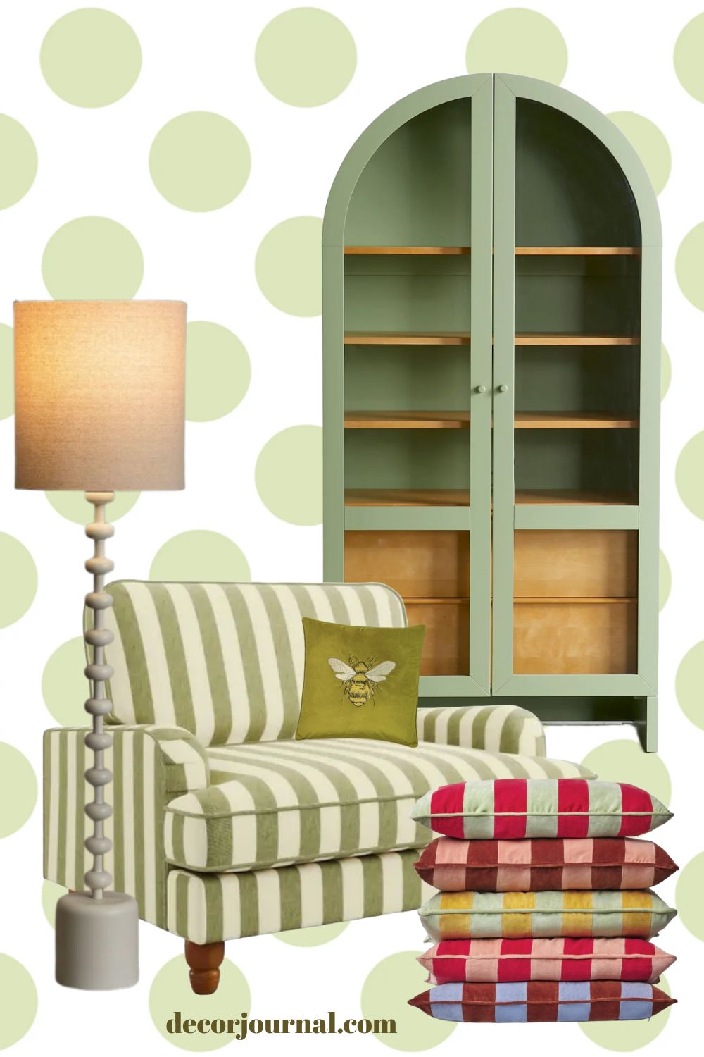 oversized polka dot mood board 