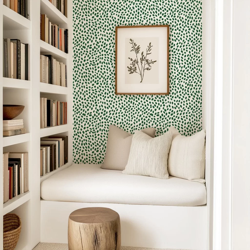 small polka dot walls