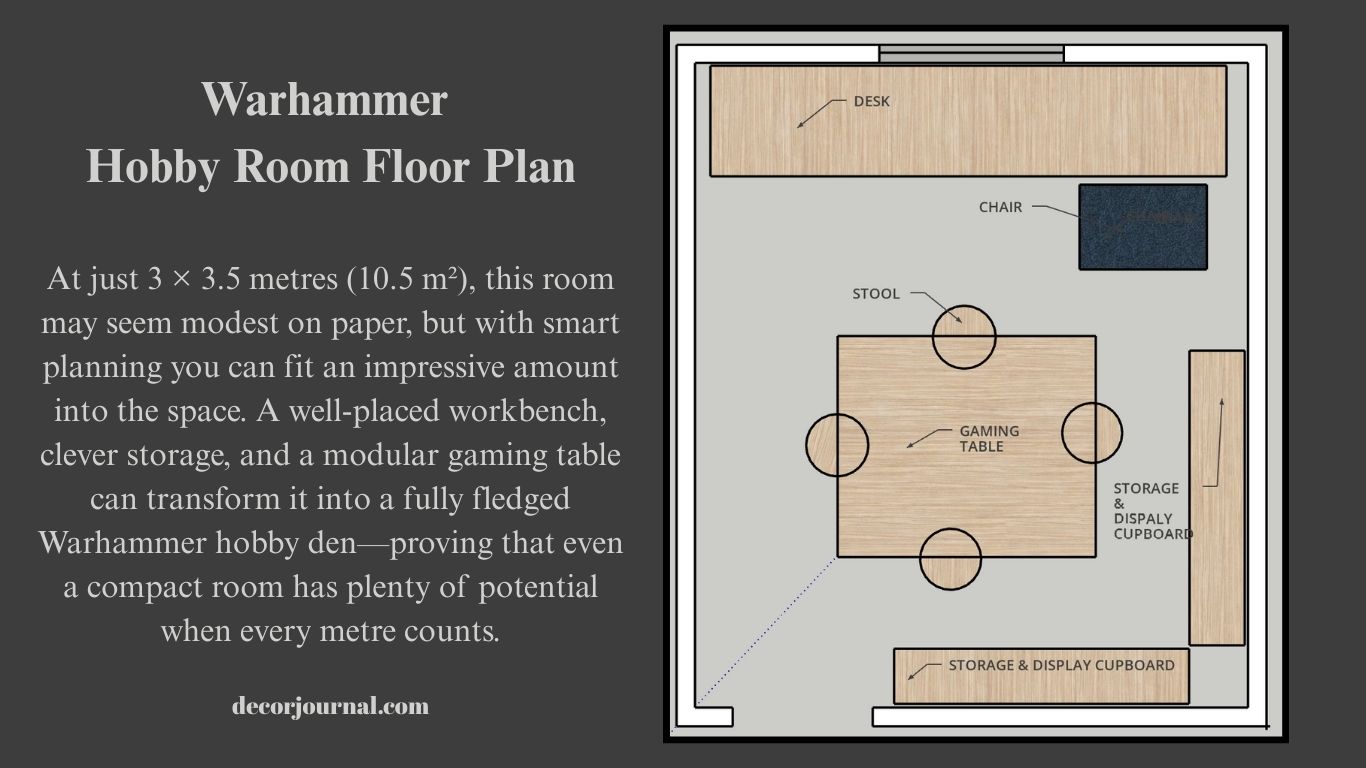 warhammer hobby room floor plan
