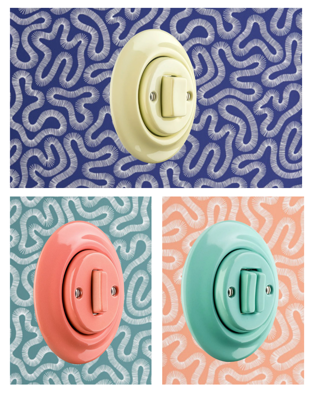 Ceramic ligth switches by swtch.co.uk