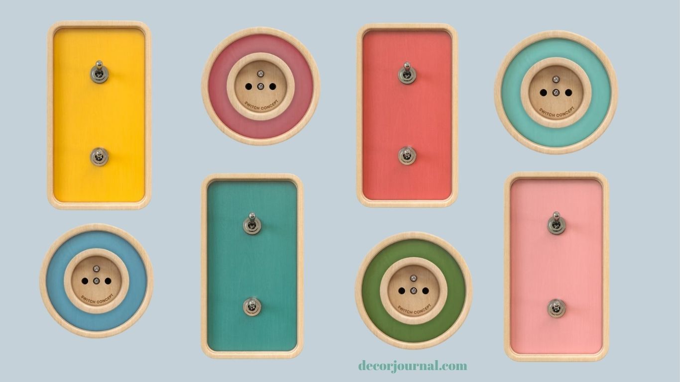 Wooden light switches by Switch concept Poland.