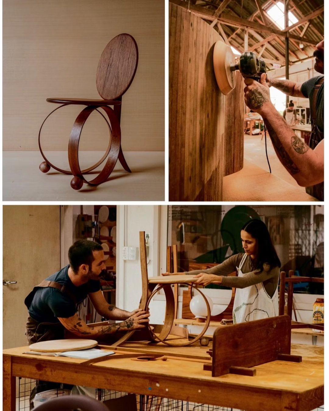 Brasilian company that makes bespoke slow living decor furniture made using ship techniques. 