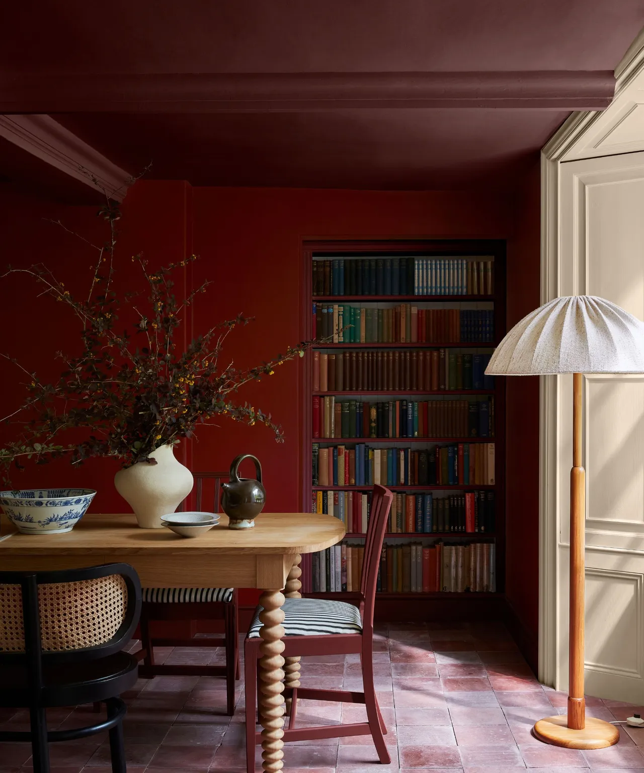 Burgundy colour capping ideas by Little Greene