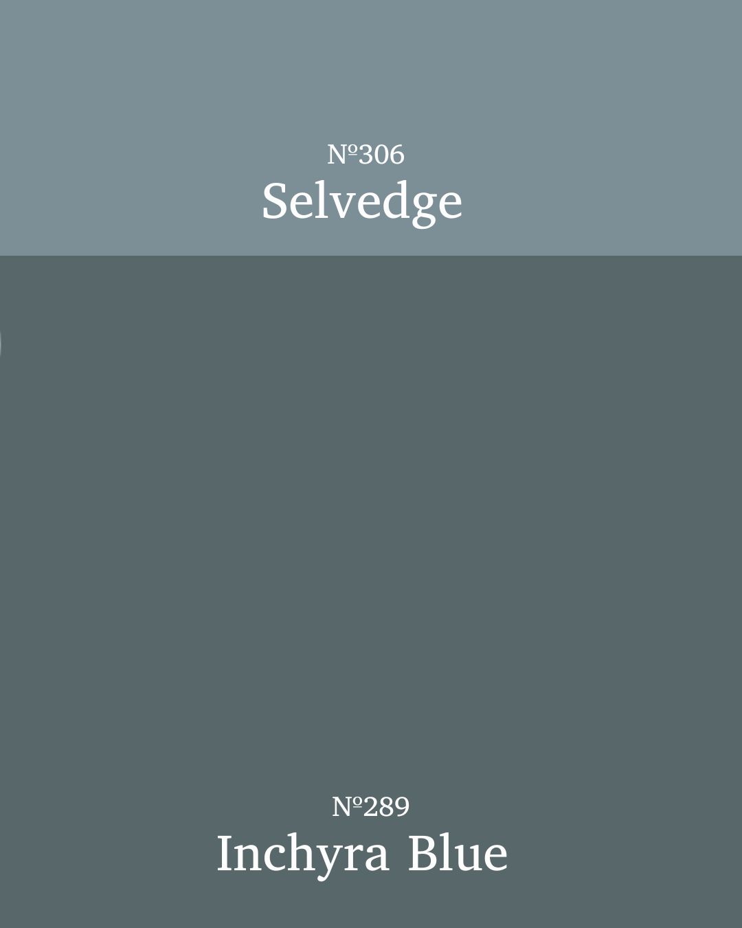 Dramatic blue colour capping by Farrow & Ball