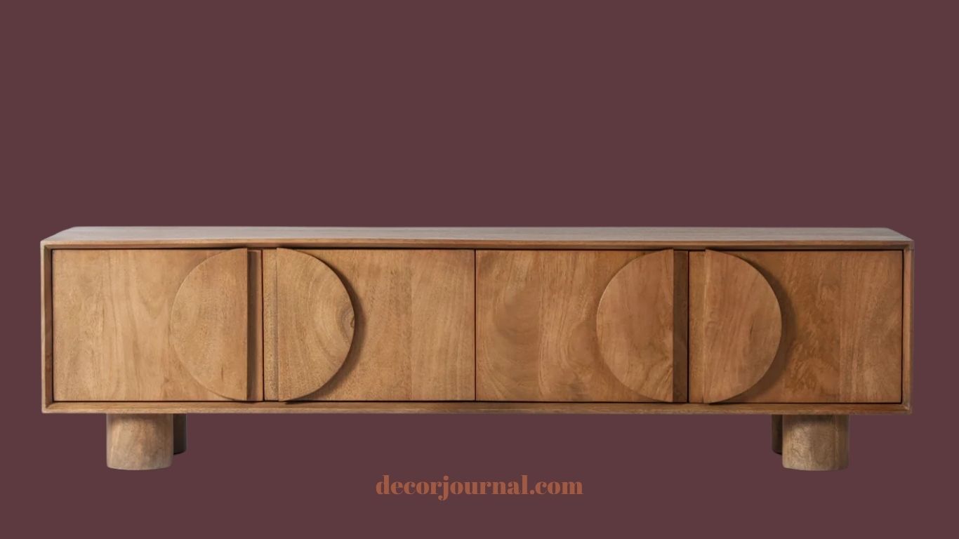 Sideboard reminding us that not every surface needs to be filled in cohesive home design