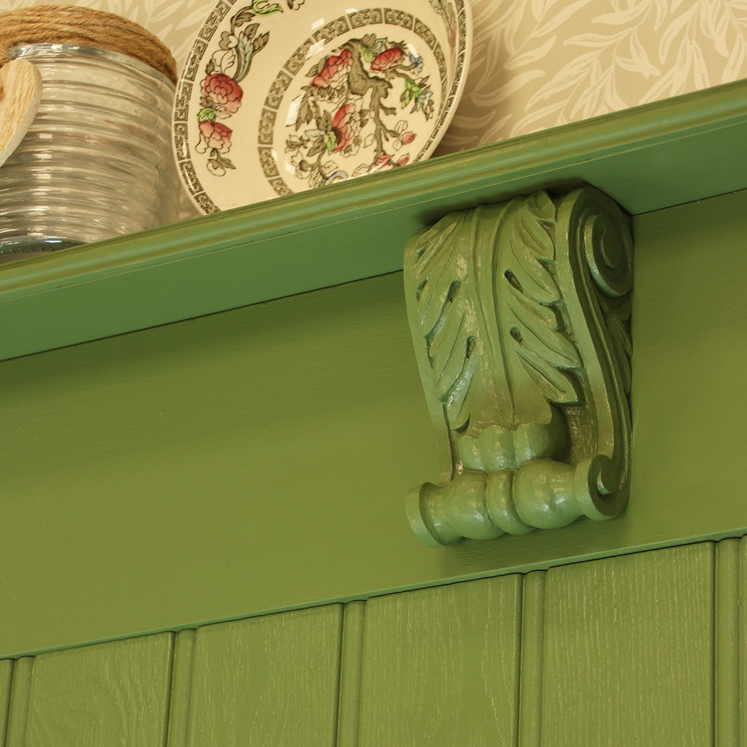 slimmer profile or floating shelf for over-door shelves in rooms with lower ceilings. 