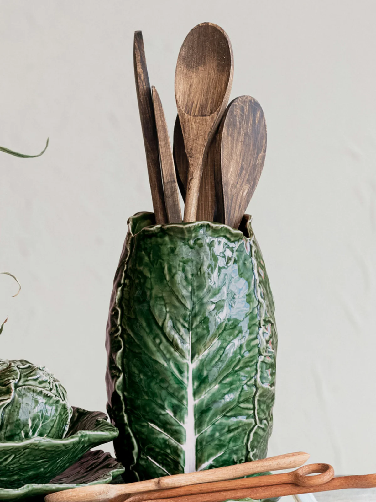 Sculptural Bowls as Standalone cabbage ceramic Art