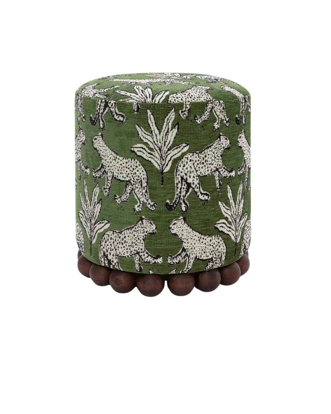 DEX LEOPARD JACQUARD OTTOMAN by The Lifestyled Co