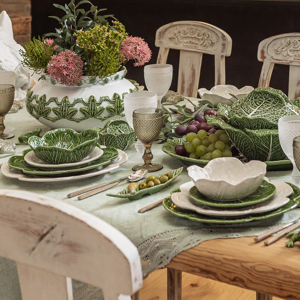 Cabbage ceramics table ideas