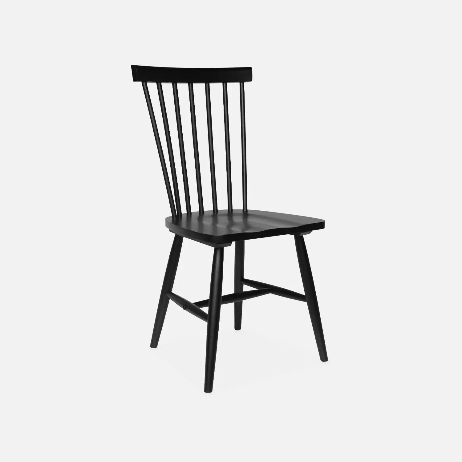 Black Windsor dining chair style