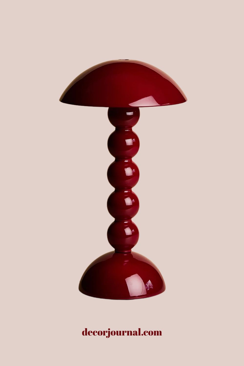 Addison Ross Cherry Lacquer Rechargable Bobbin LED  Table Lamp
High gloss LED Rechargable lamp great for any room of the house, by Rose and Grey