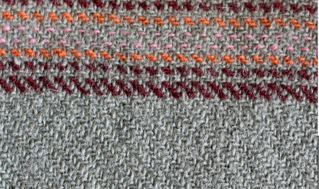 Swansea Stripe Welsh woven blanket.