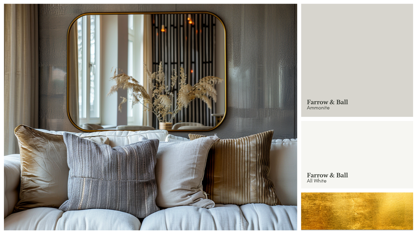  Hollywood glam colour palette Neutrals with Metallic Accents