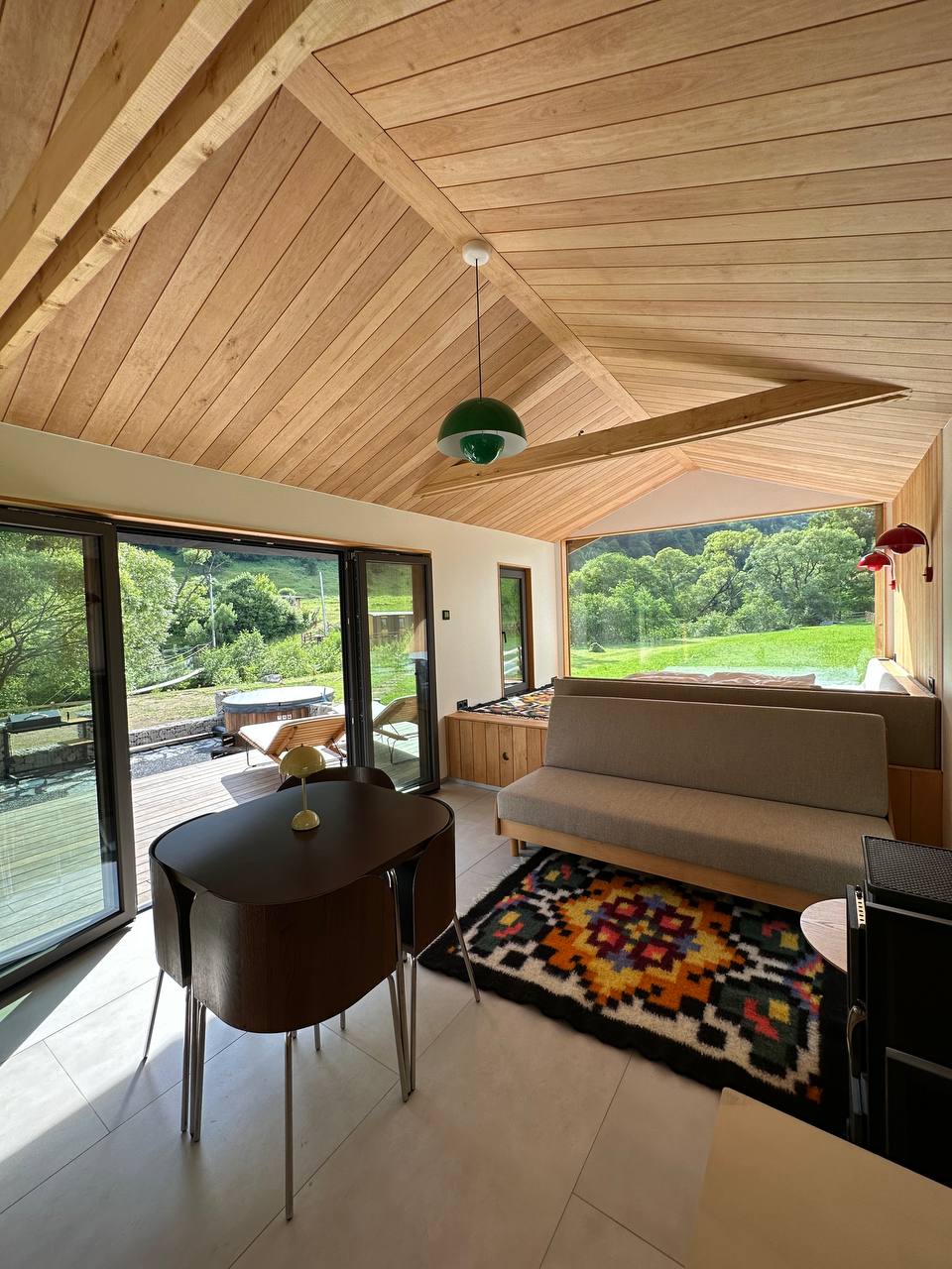 Ukrainian hand-woven textile rug and blanket