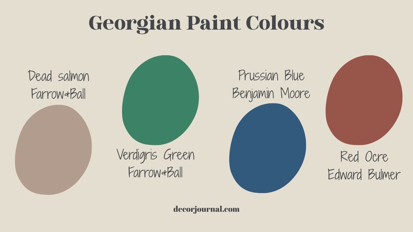 Georgian 18th century paint palette