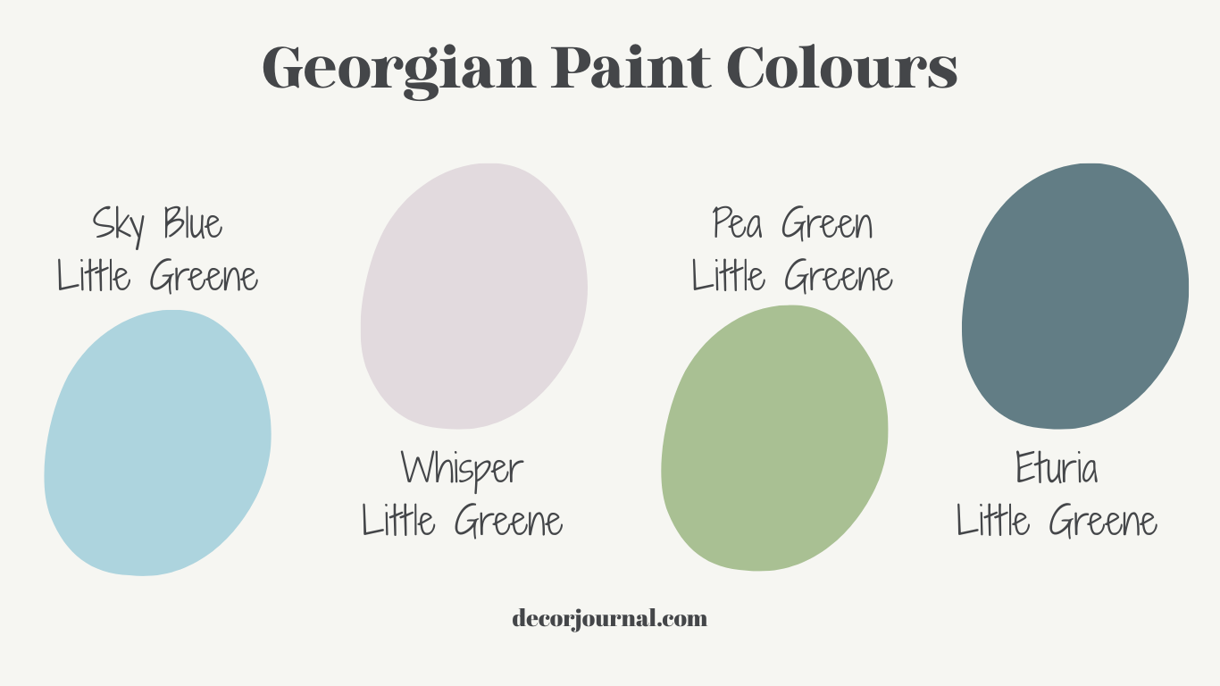 Pastel 18th century paint palettes