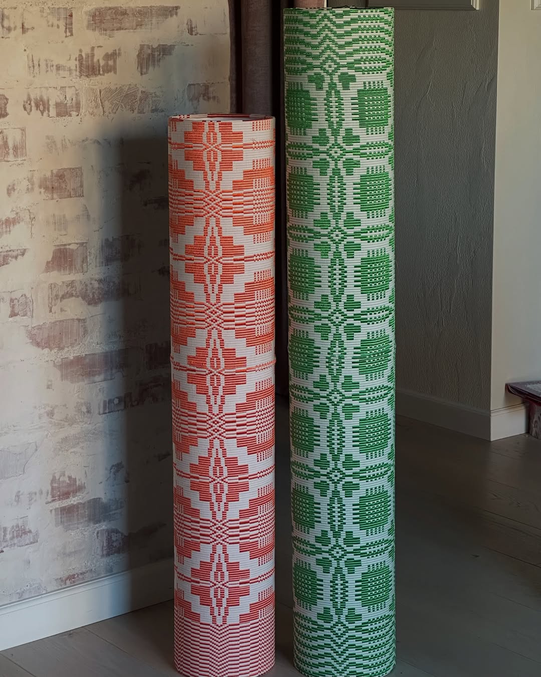 Lithuanian dami fabric lampshades