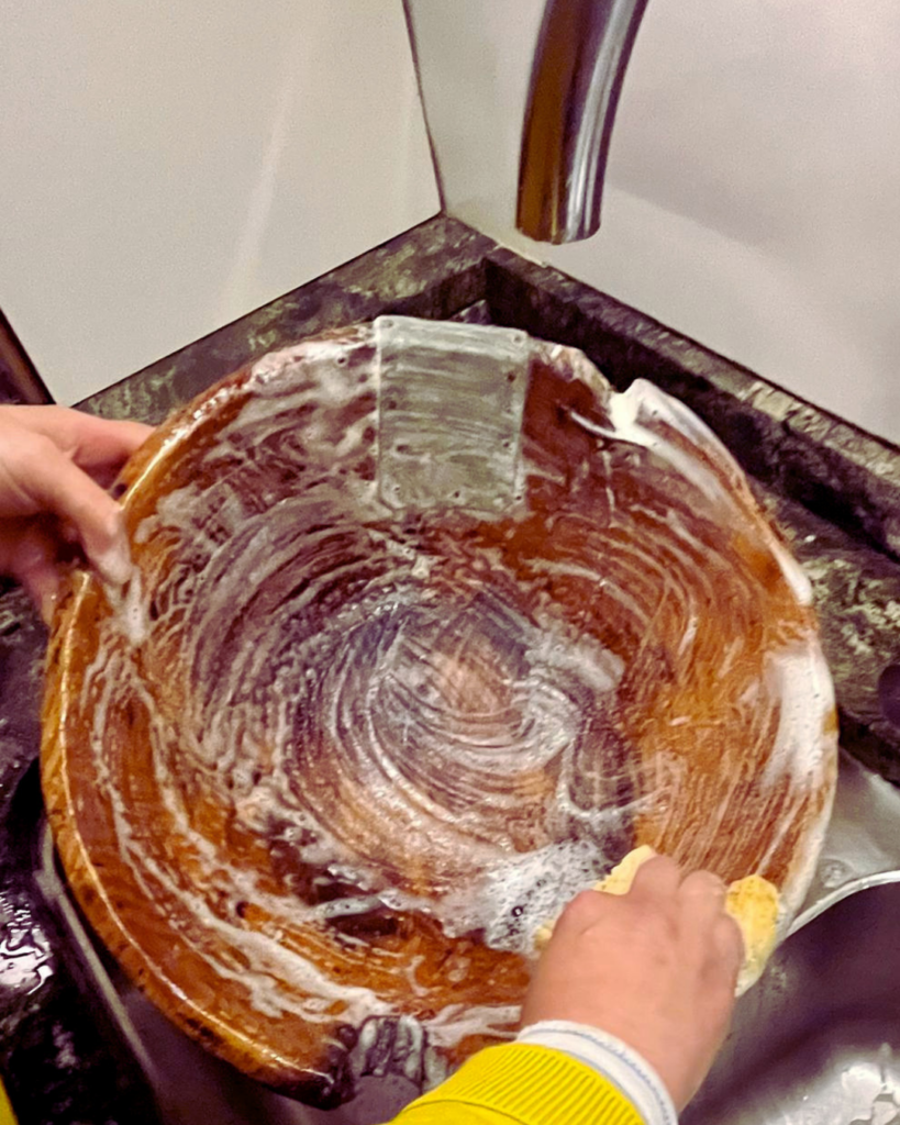 how to wash heritage wooden dough bowls