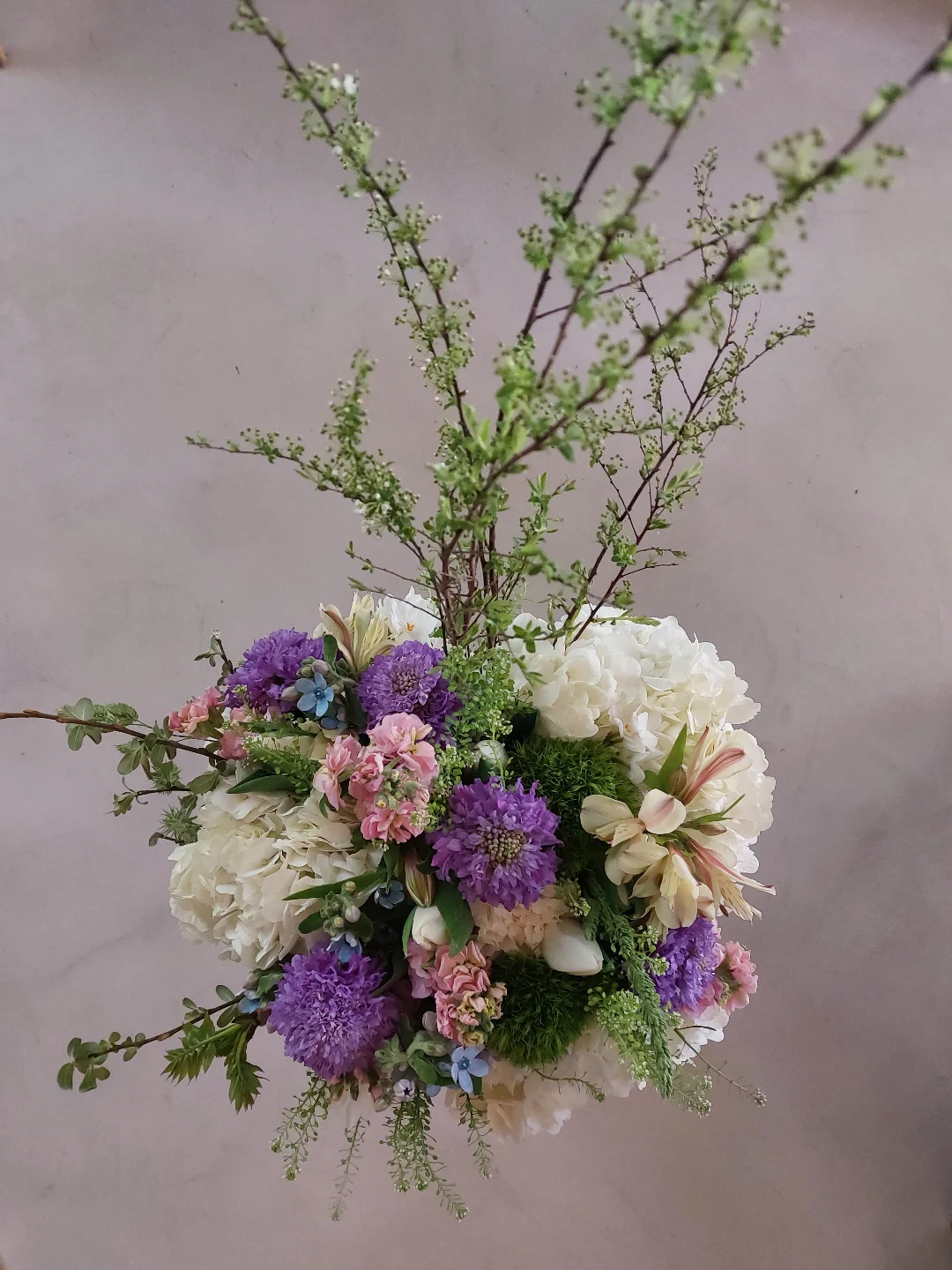 wild and whimsical flower arrangement for an English Country House.