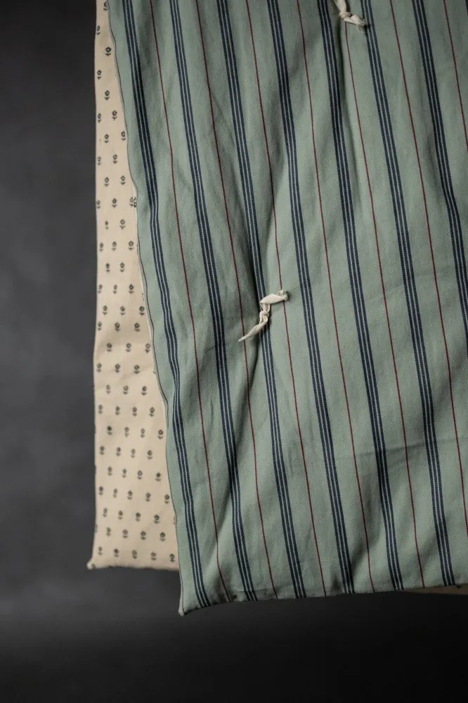 ticking fabric bespoke large seat cushion